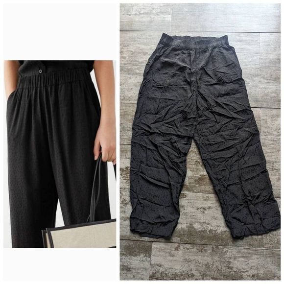 & OTHER STORIES Jacquard Polka Dot High Waisted Pants - Picture 1 of 6